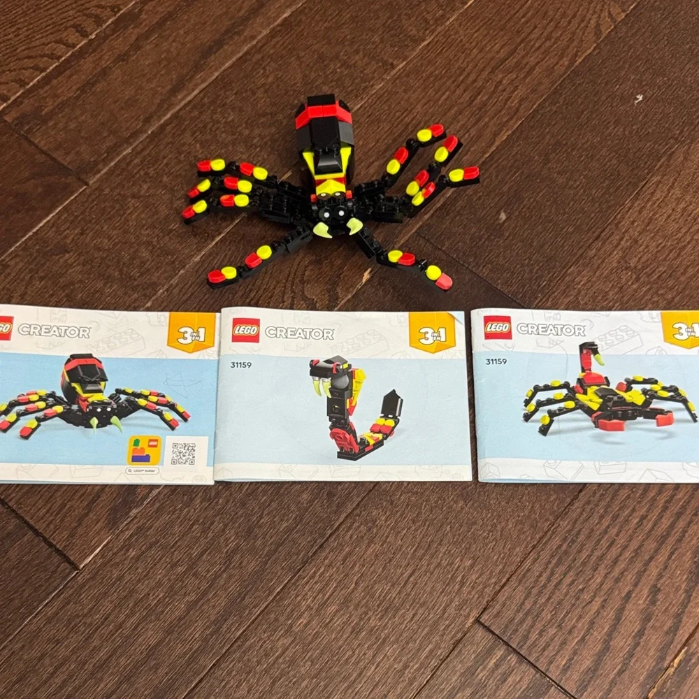 LEGO Creator 3-in-1 Black and Red Spider Building Toy 31159